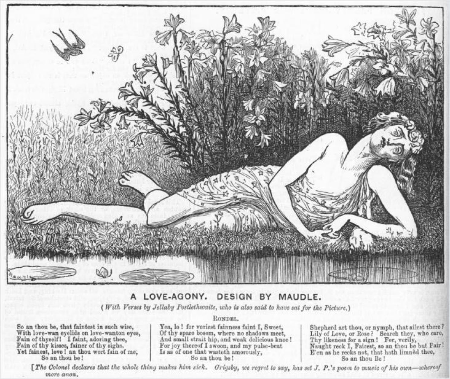 George du Maurier parody of the Aesthetic Movement 