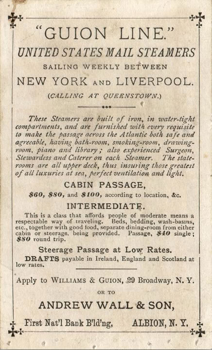 Liverpool and Great Western Steamship Company, known commonly as the Guion Line